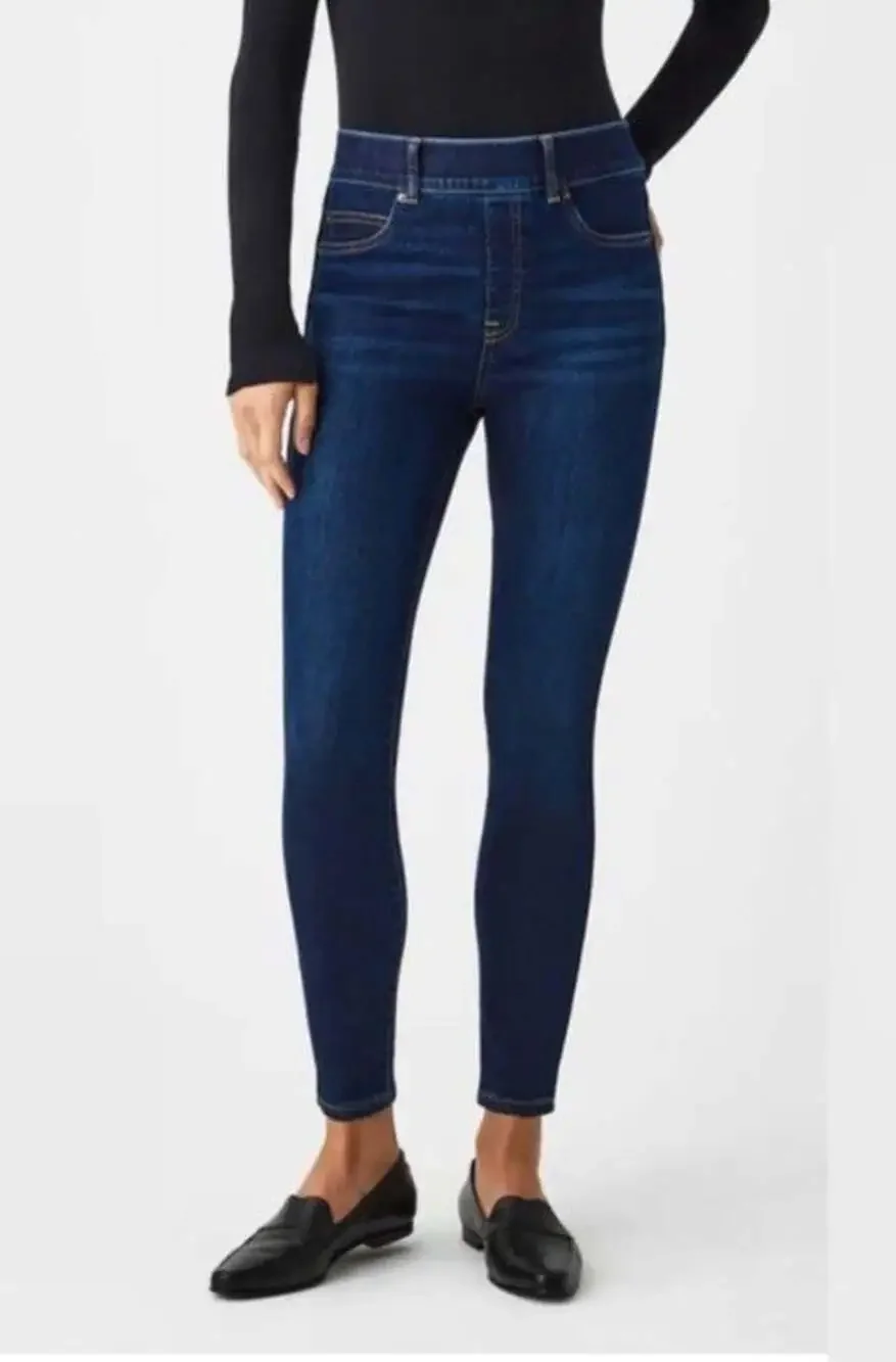 SPANX Women's Midnight Shade Ankle Skinny Jeans Large